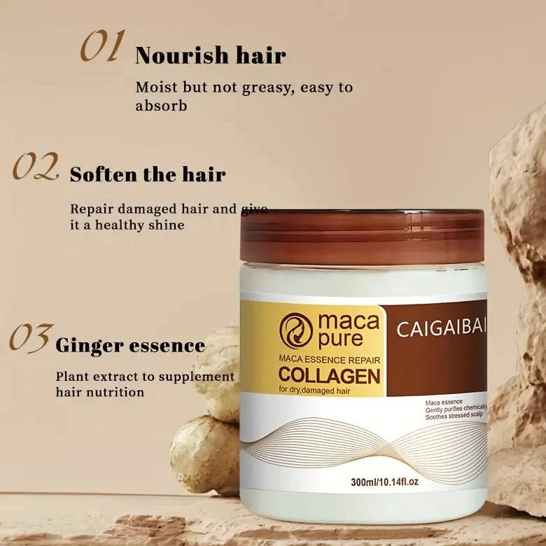 Ginger Hair Film-Masque capillaire pour les cheuveux.