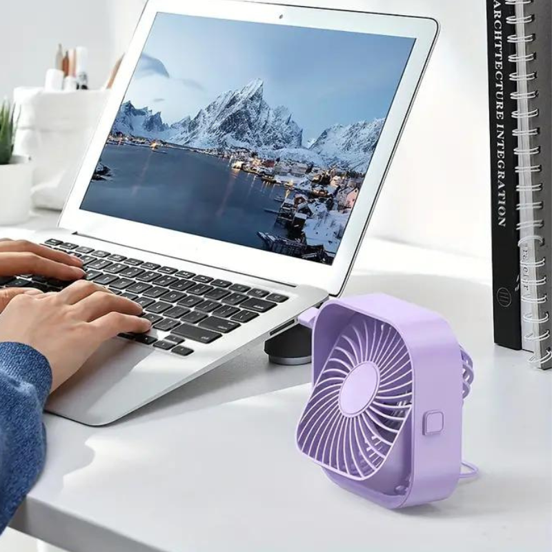 Mini ventilateur rotatif à 360 degrés.