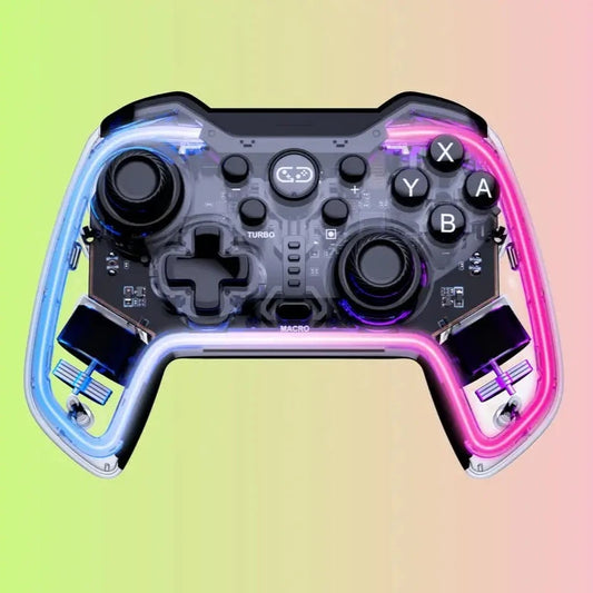 Manette de jeu sans fil RGB.